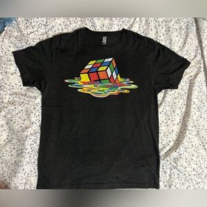 Next Level Rubix Cube Custom Made Graphic Tee Shirt